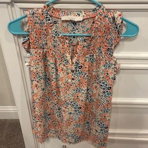 LOFT Floral Sleeveless Top